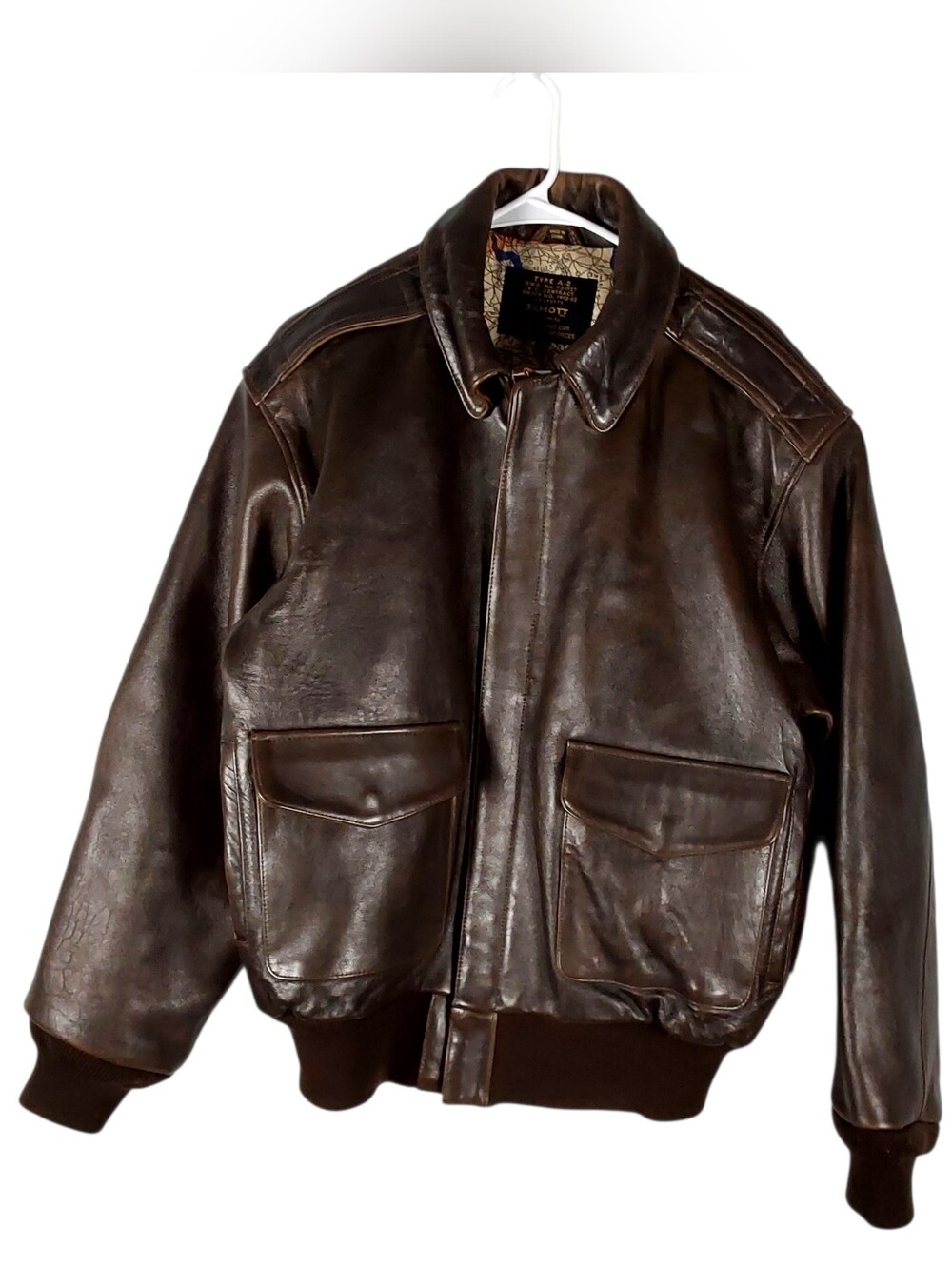Schott Bros COCKPIT A-2 US Airforce Flight Jacket Pilot Aviator Bomber jacket
